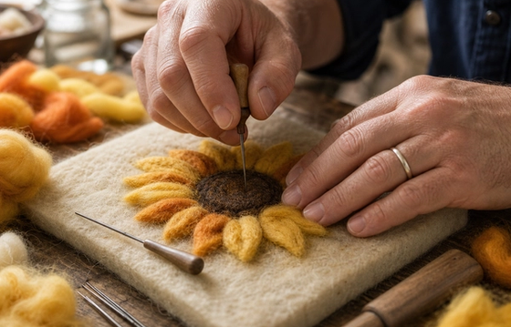 Felt Sunflowers Workshop