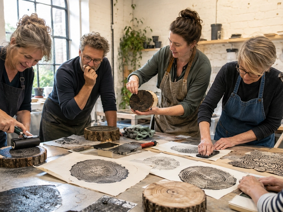 Tree Ring Wood Prints Workshop