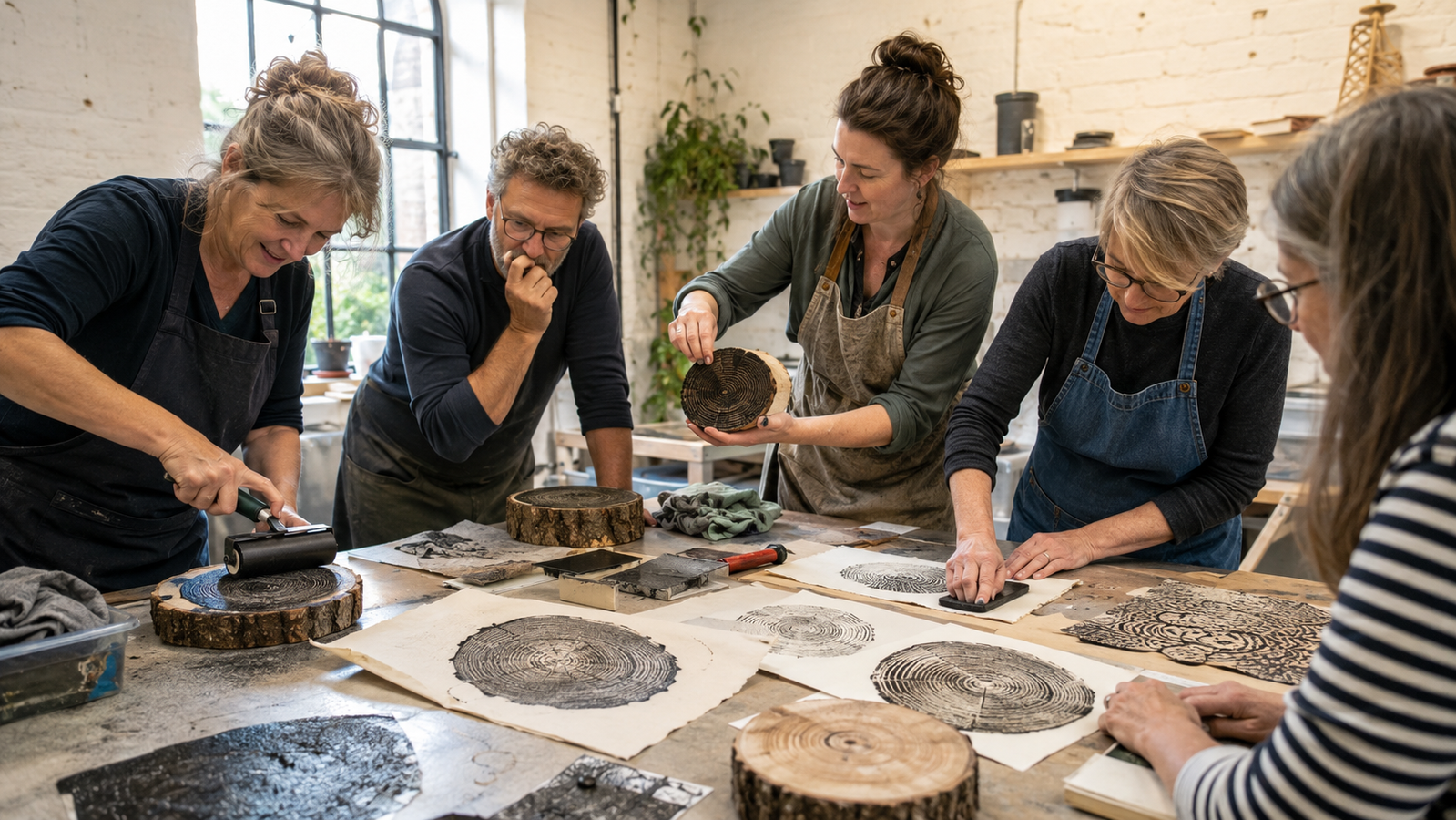 Tree Ring Wood Prints Workshop