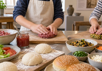 Historical Cookery School: The Real American Burger (Age 6 to 11ish)