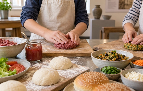 Historical Cookery School: The Real American Burger (Age 6 to 11ish)