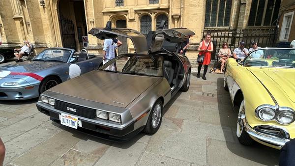 A Sunny Morning Among DeLoreans, Triumphs and Boris the Morris