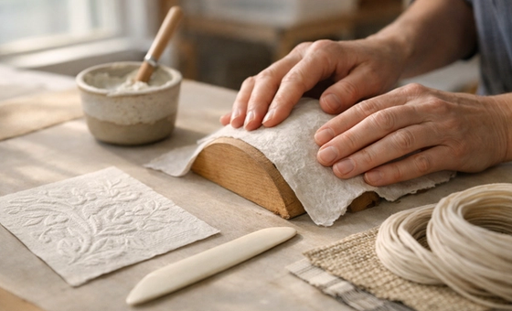 Workshop with Eleanor Burkett: Paper Manipulation, Moulding & Embossing