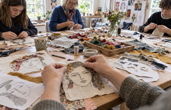 Workshop with Vivienne Beaumont: Fabric Faces