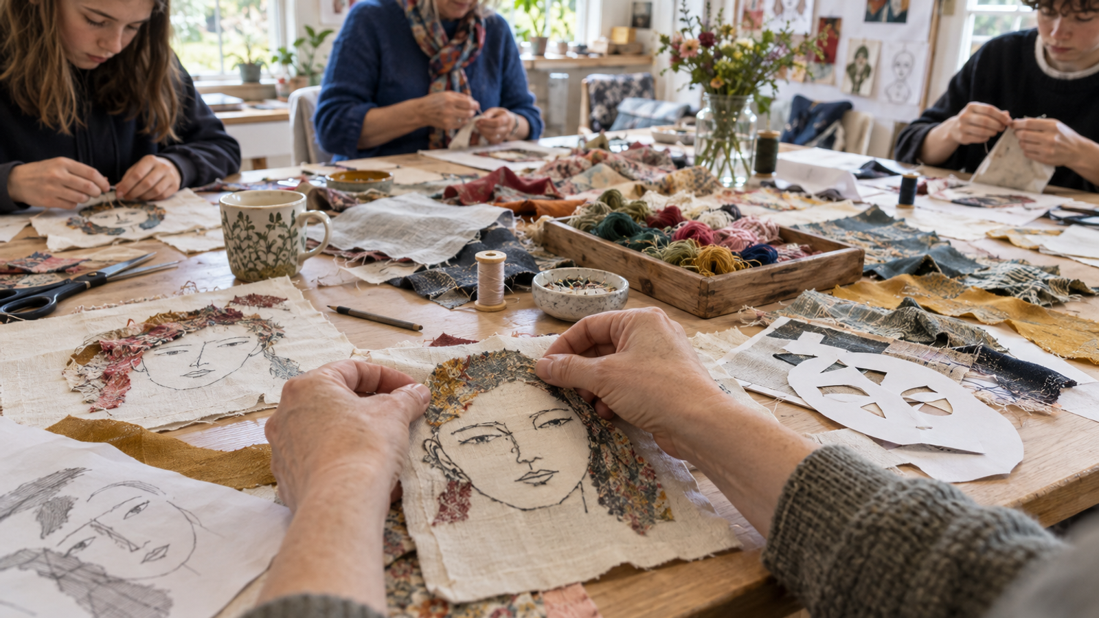 Workshop with Vivienne Beaumont: Fabric Faces