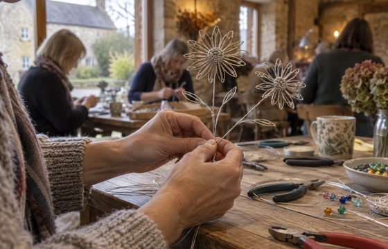 Large Daisy Stems Wire Workshop