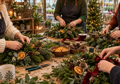 Wreath Making Workshop at Fosseway