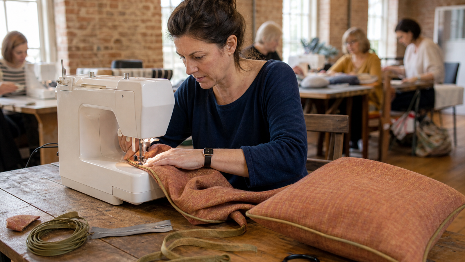 Sewing a Piped Scatter Cushion