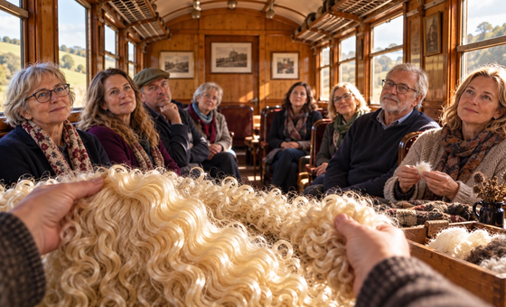 Wool Fair Talk: Cotswold Lion Sheep and their Golden Fleece