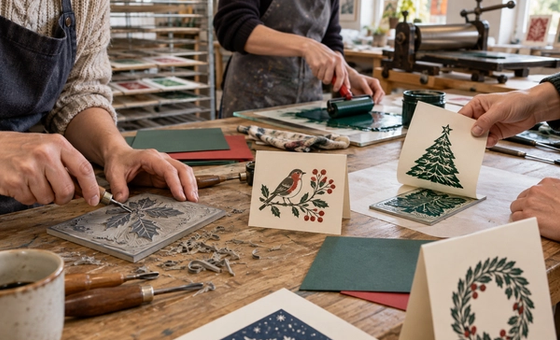 Lino Printing: Make Your Own Christmas Cards