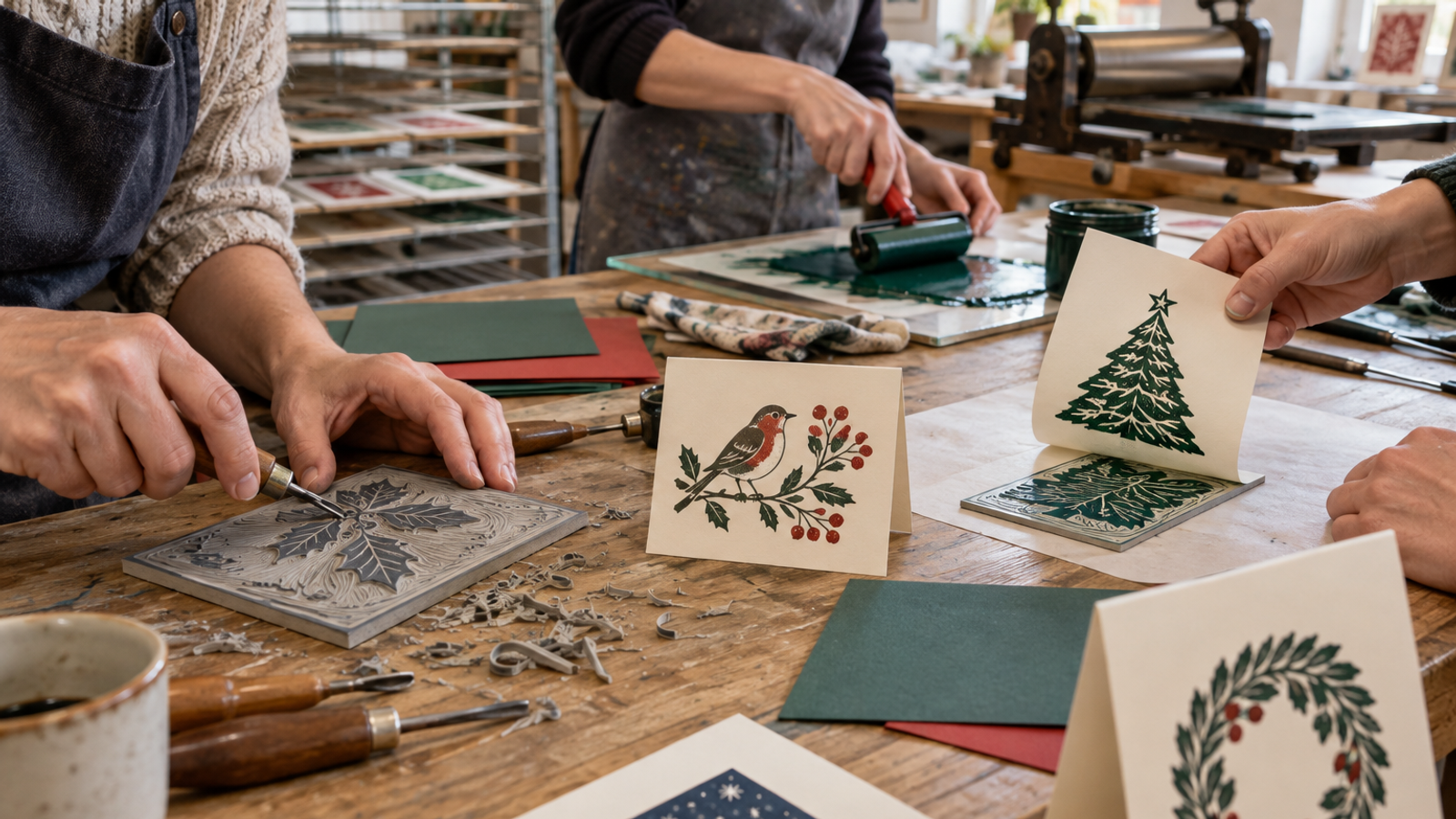 Lino Printing: Make Your Own Christmas Cards