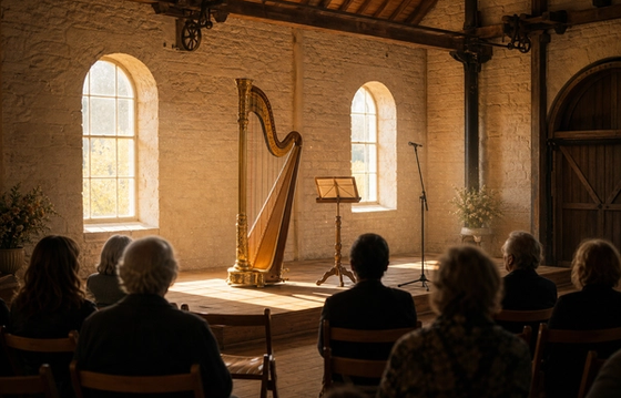 Afternoon Music: Imaginary Landscapes; Poetry and Harp with Chris Tutton and Anne Denholm-Blair