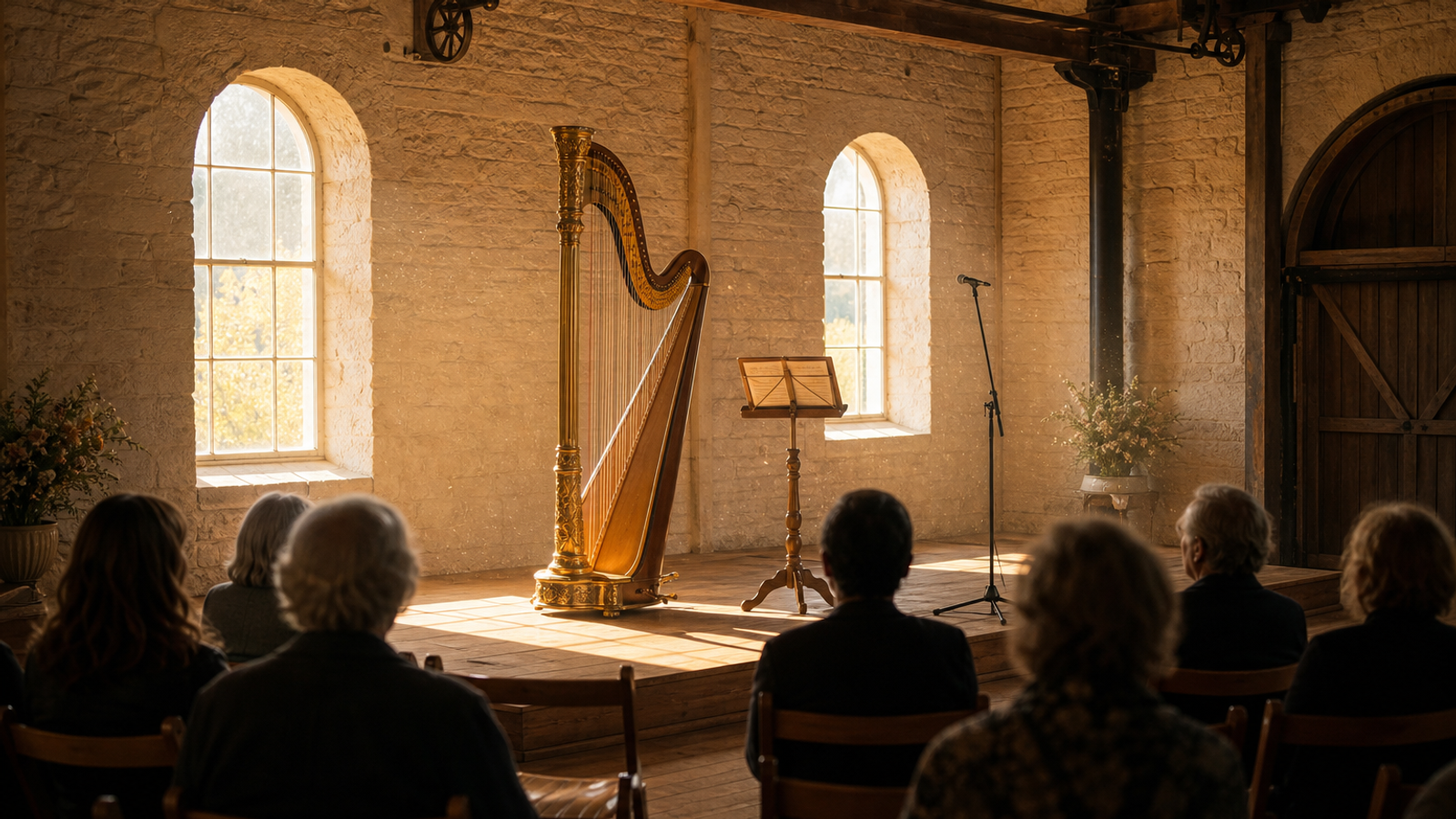 Afternoon Music: Imaginary Landscapes; Poetry and Harp with Chris Tutton and Anne Denholm-Blair