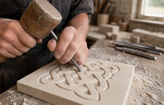Beginners Stone Carving: A Celtic Knot in Portland Stone | a 3-day workshop