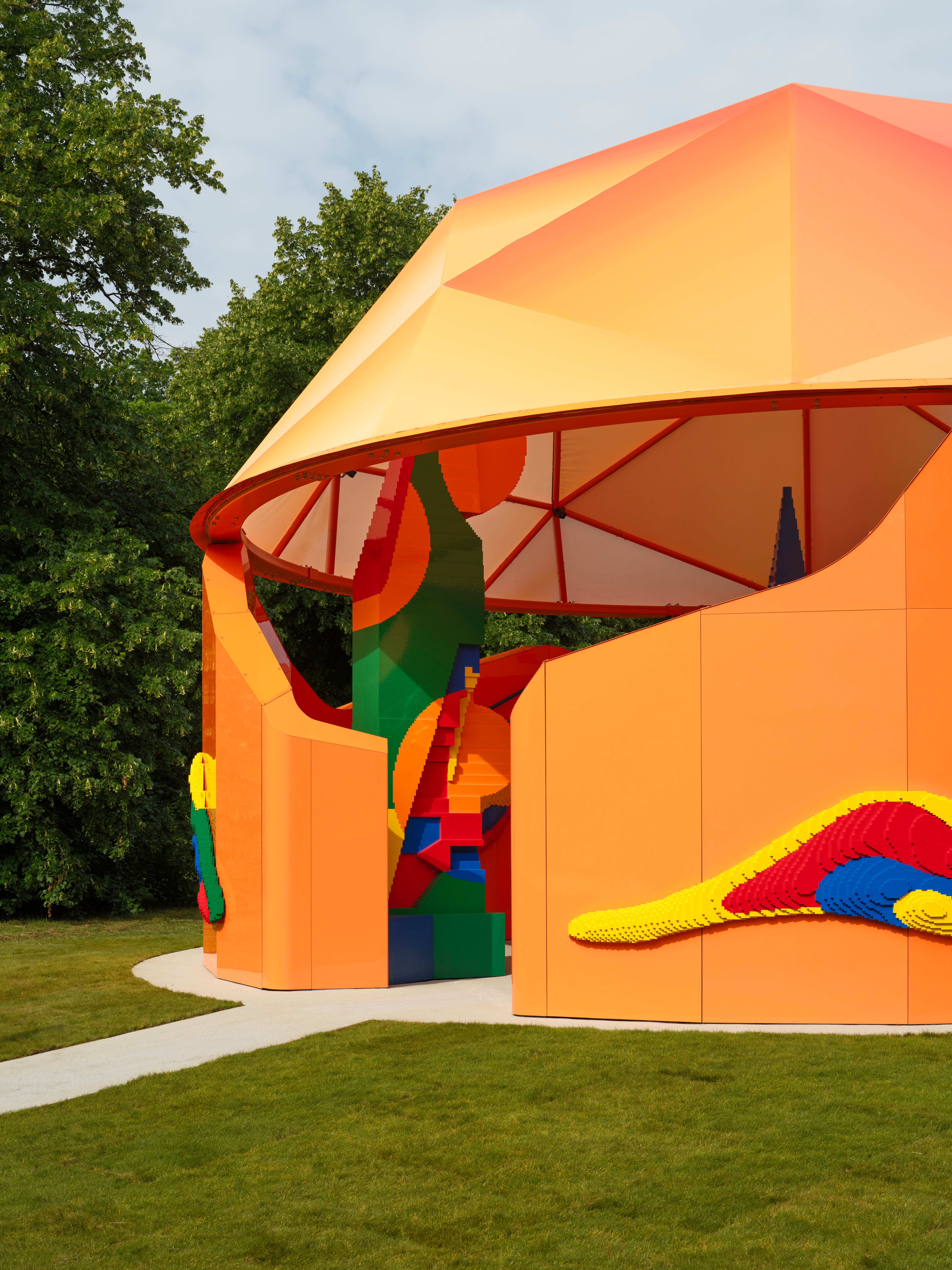 Lego® and Serpentine Play Pavilion designed by Sir Peter Cook