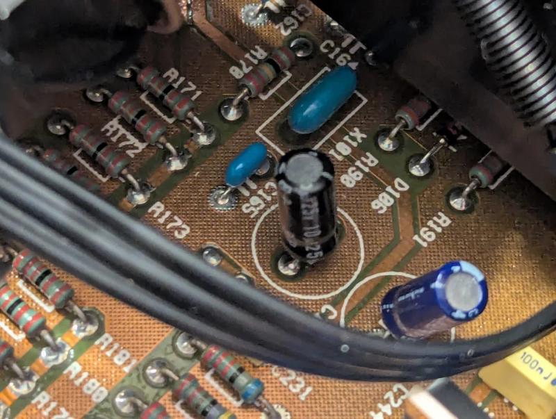 Capacitor on a rotel cd player