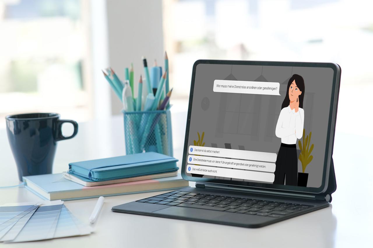 E-Learning Web-Based-Training – Mockup einer Lernplattform