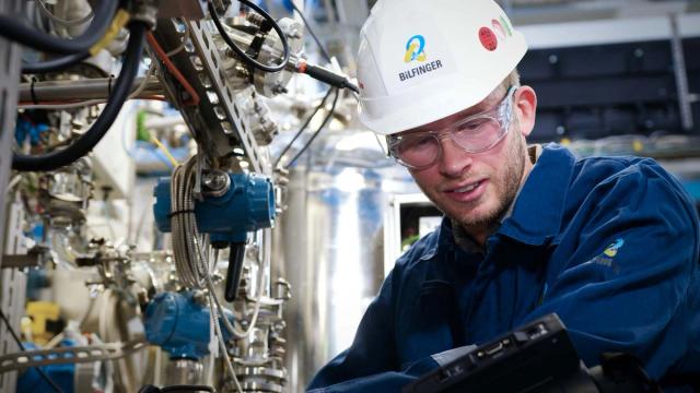 Dreharbeiten für Bilfinger