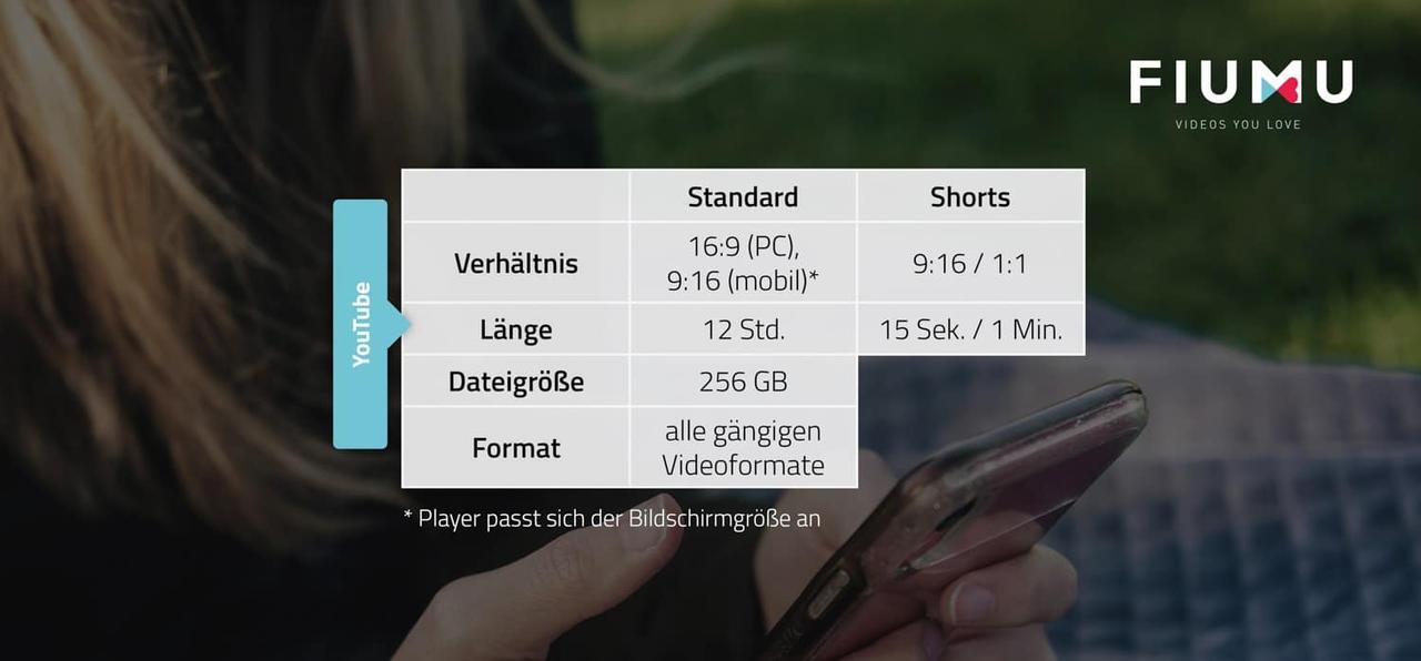 Technische Daten YouTube