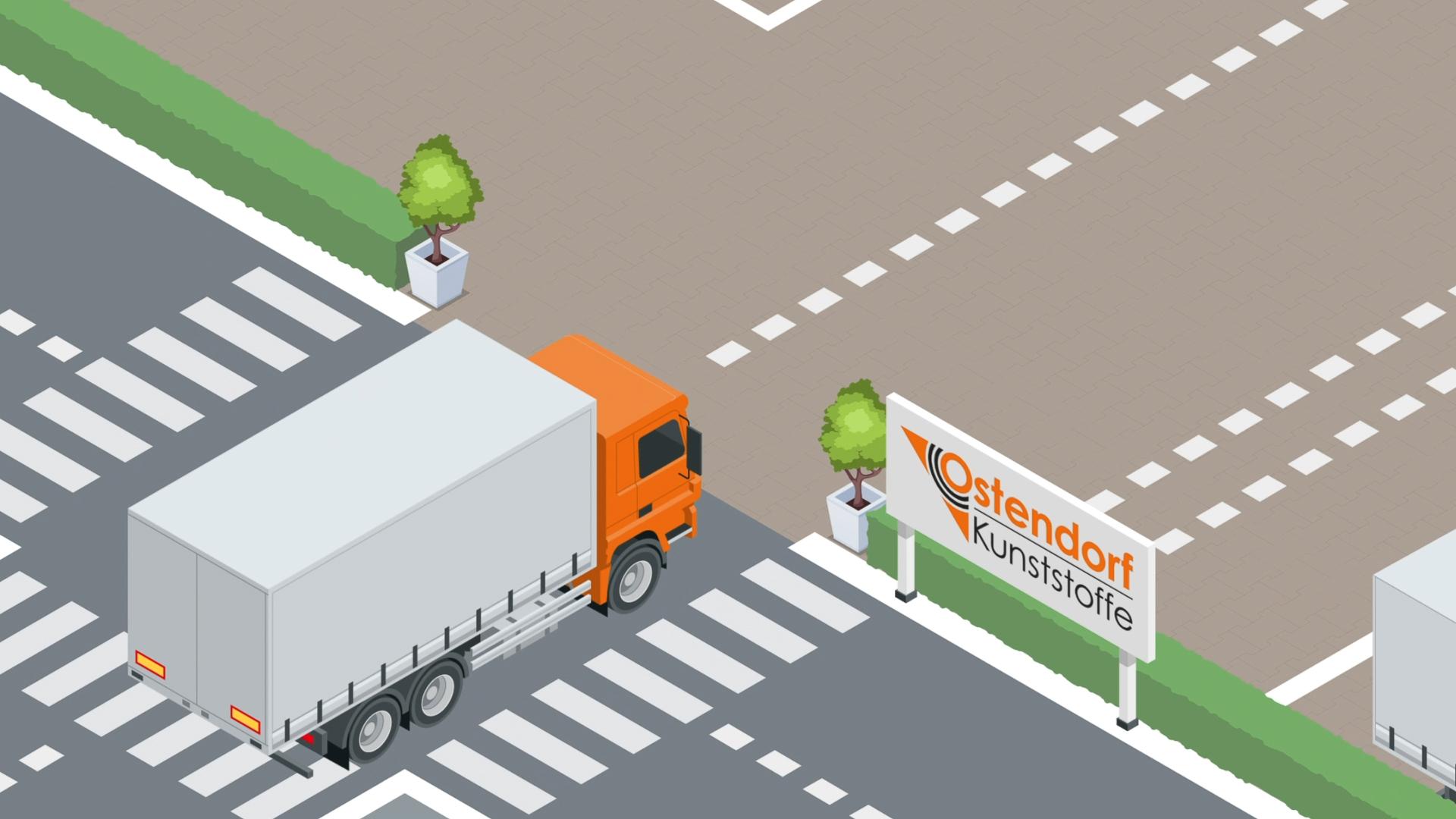 Gebr. Ostendorf Kunststoffe | Erklärvideo – Hinweise für LKW-Fahrer – Bild 3