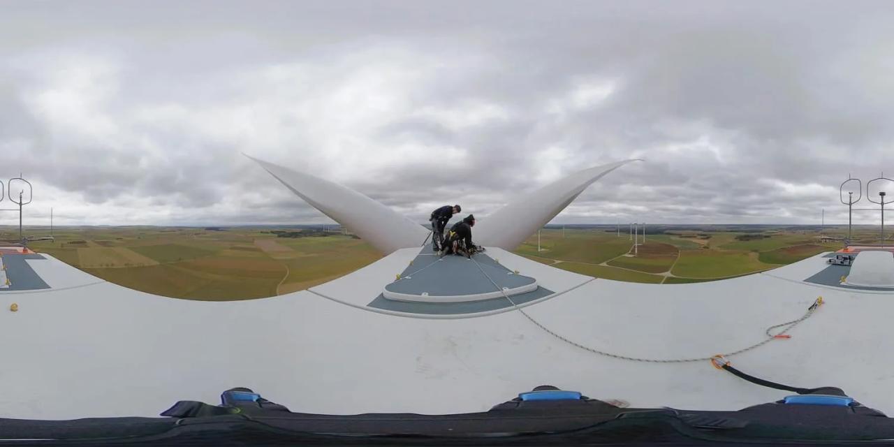 Behind the Scenes: 360 Grad Film Windkraft Service für POLYGONVATRO 2