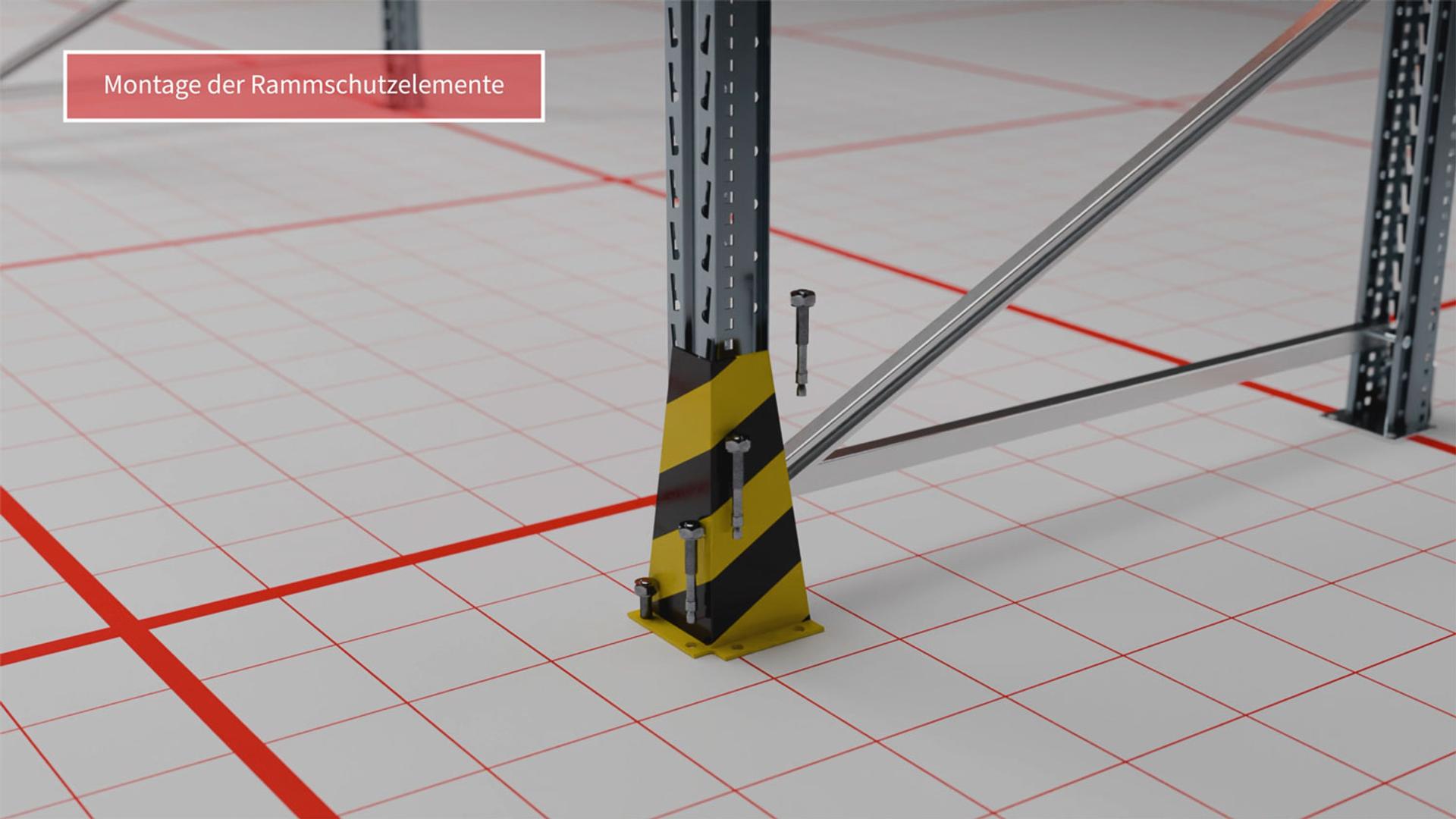 BERGER Group | 3D Montageanleitung  | ARTUS Palettenregal – Bild 9