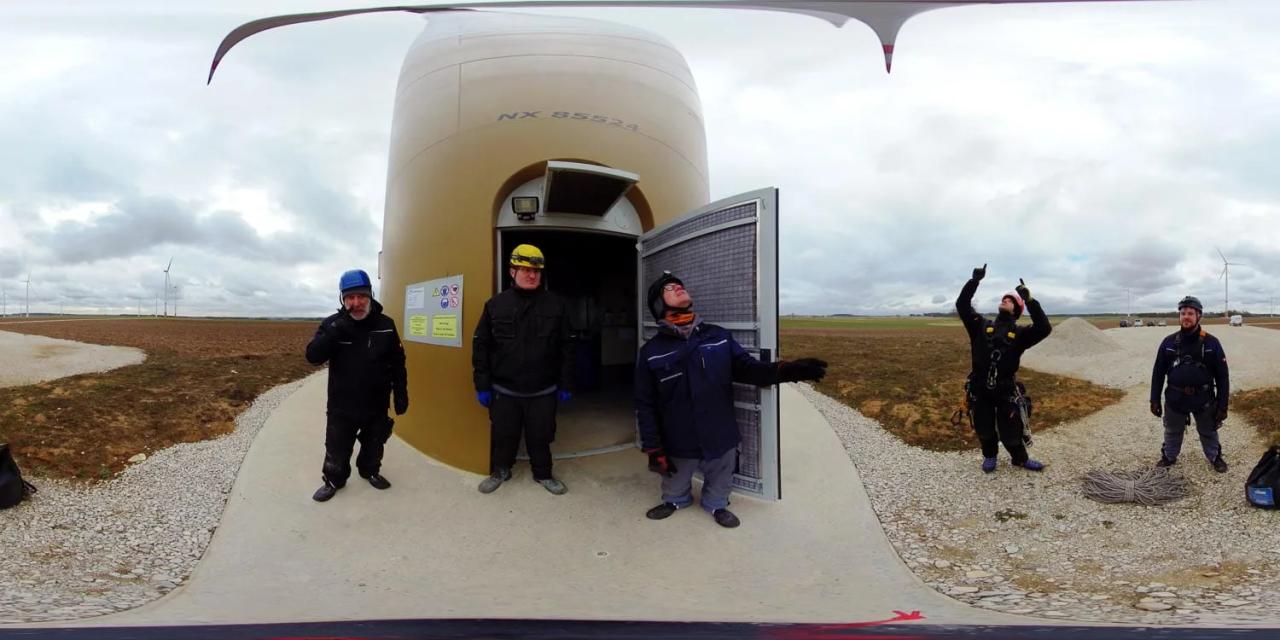 Behind the Scenes: 360 Grad Film Windkraft Service für POLYGONVATRO 3