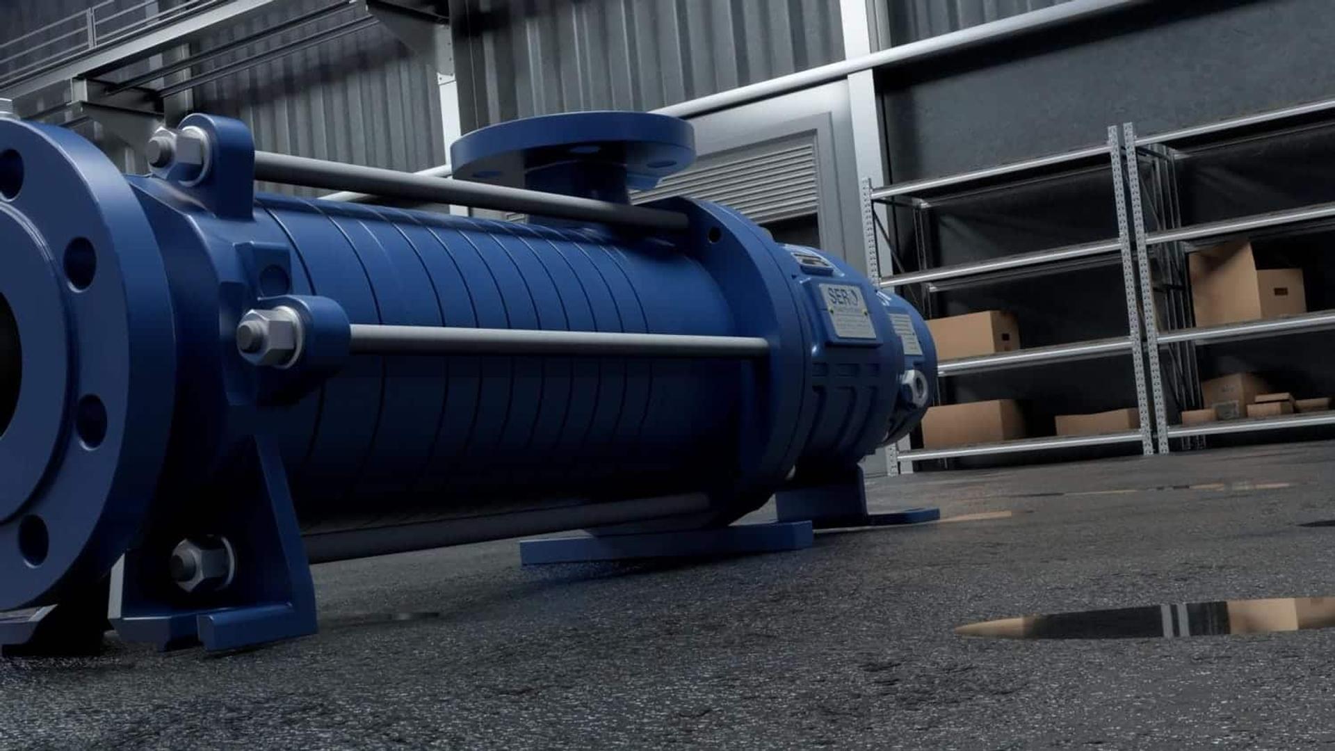 SERO PumpSystems | Technische 3D Animation | SEMA-L Sidechannel Pump – Bild 2