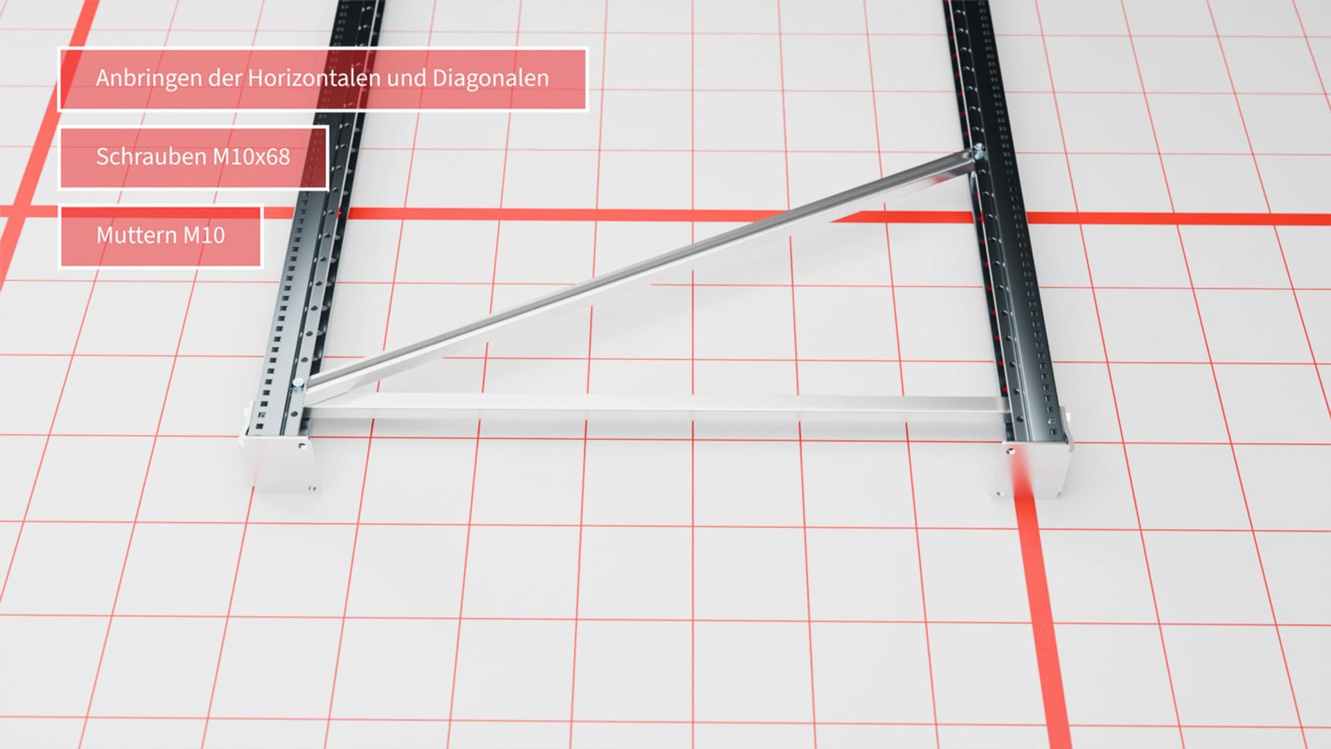BERGER Group | 3D Montageanleitung  | ARTUS Palettenregal – Bild 5