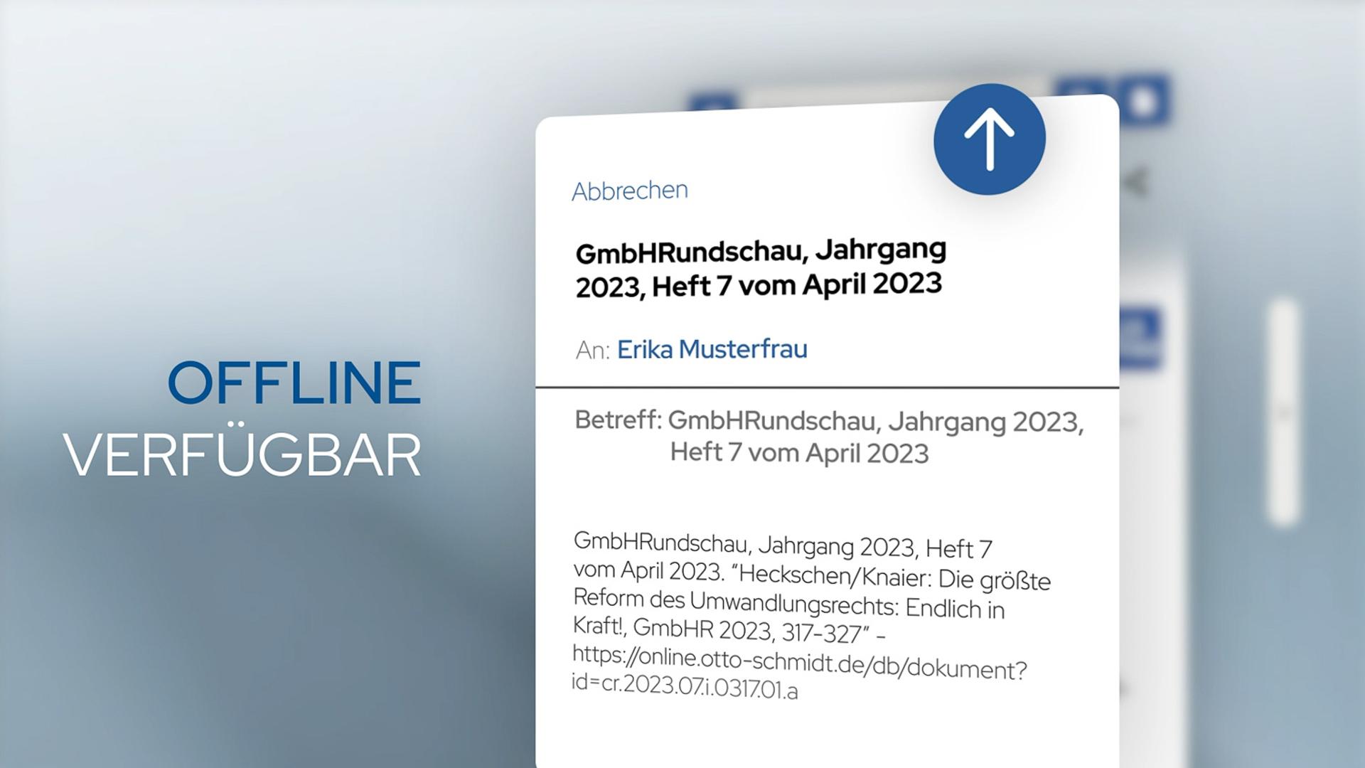 Verlag Dr. Otto Schmidt | Erklärvideo | Funktionsvideo Zeitschriften-App – Bild 6