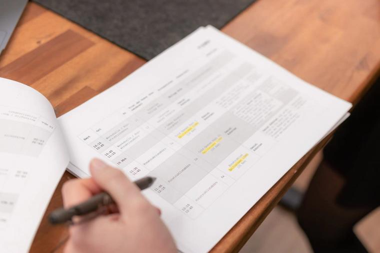 Drehbuchbesprechung in der Konzeptionsphase