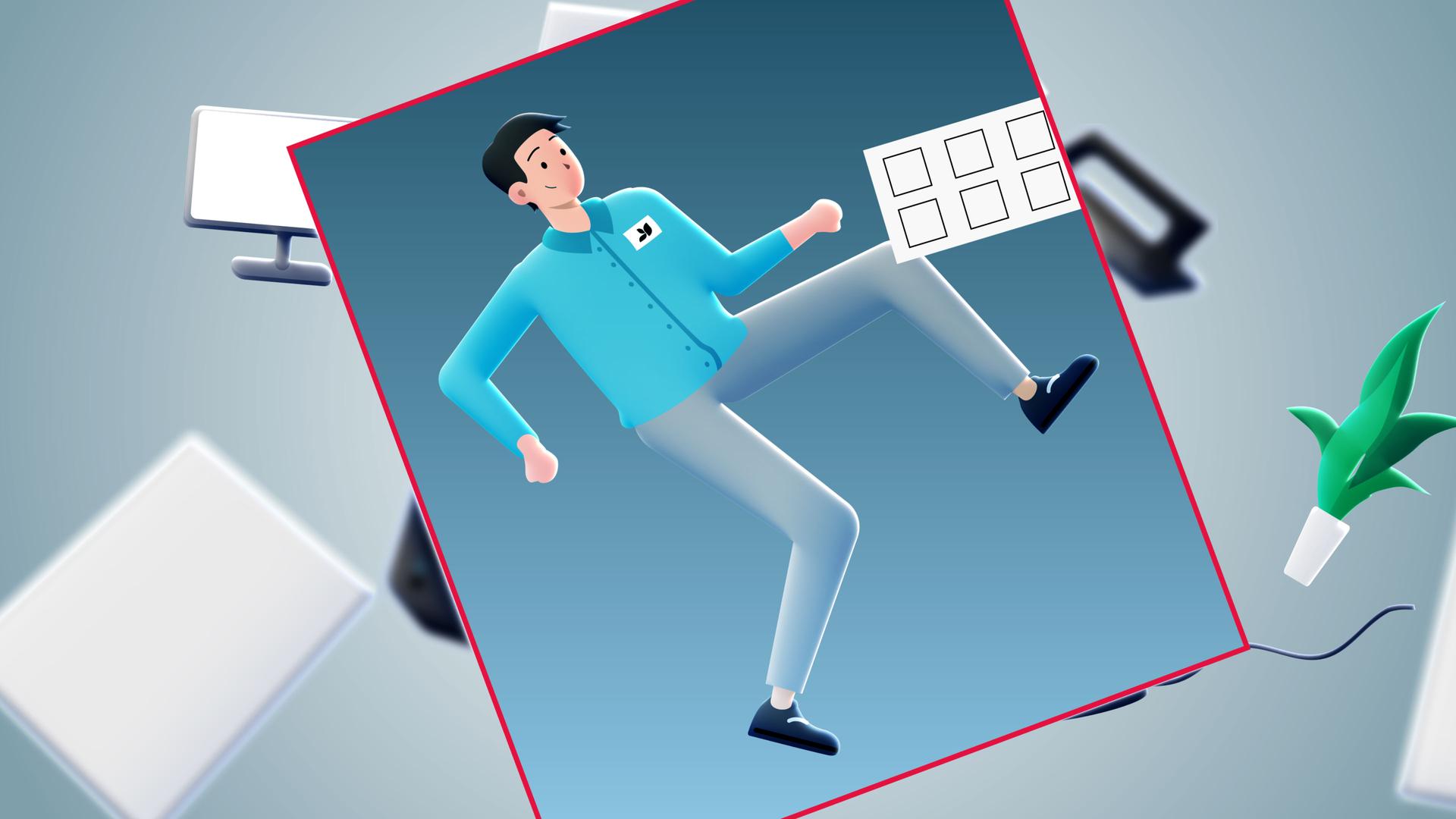 3D-Charakter mit Storyboard: Erklärvideo Konzeptphase