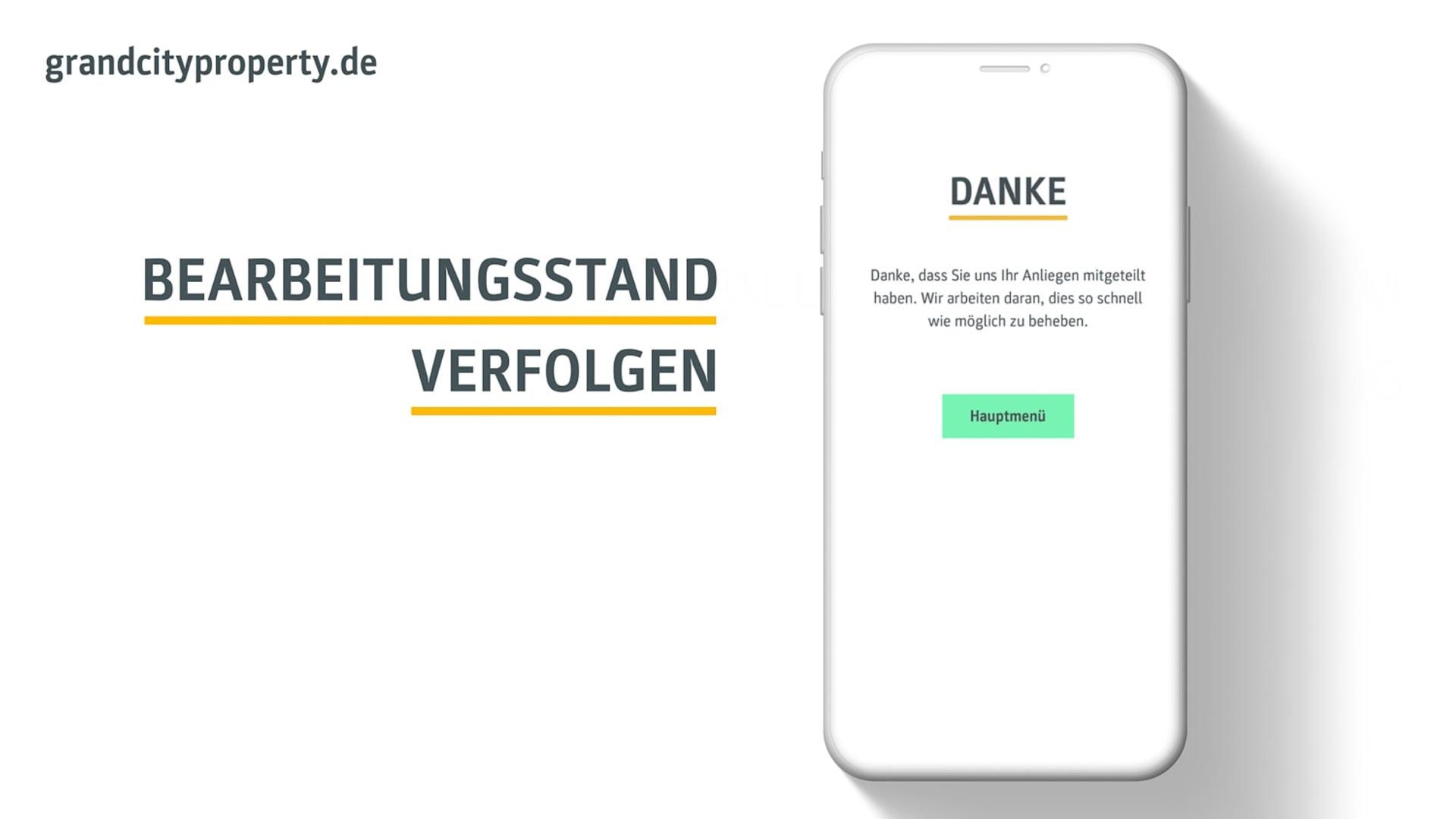 Grand City Property | Erklärvideo | Mieterservice App – Bild 4