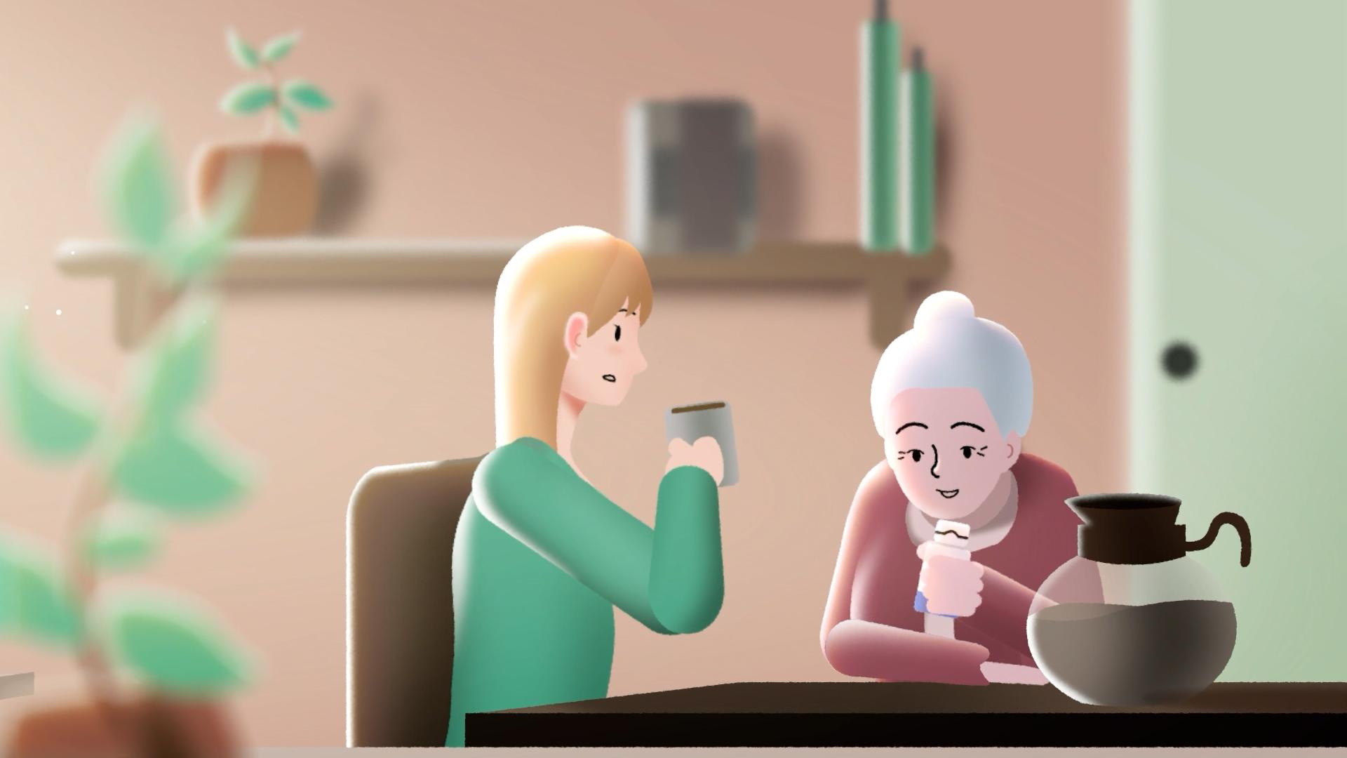 Individueller Erklärfilm Stil mit gänzlich eigener Optik, abgestimmt auf die Marke des Kunden