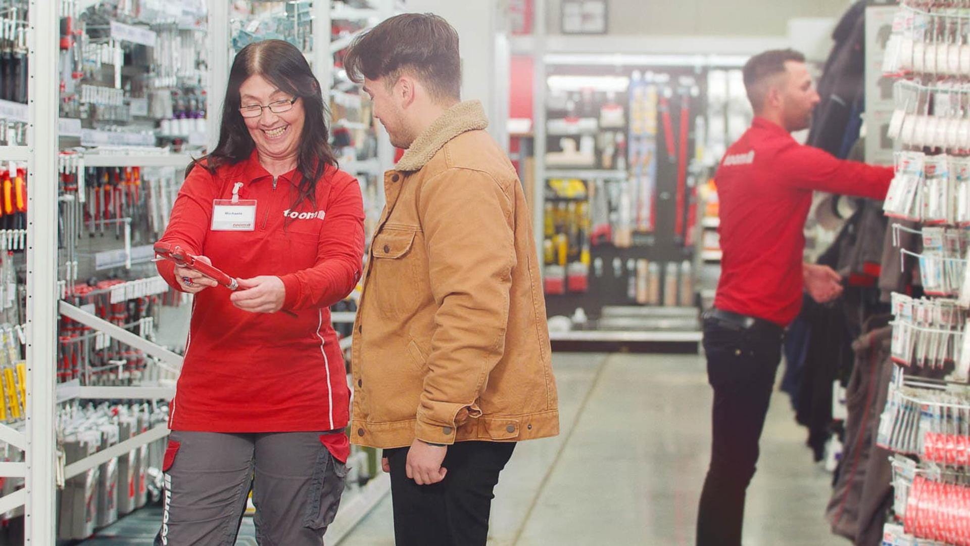 Drehsituation bei toom, Recruiting-Kampagne 2022