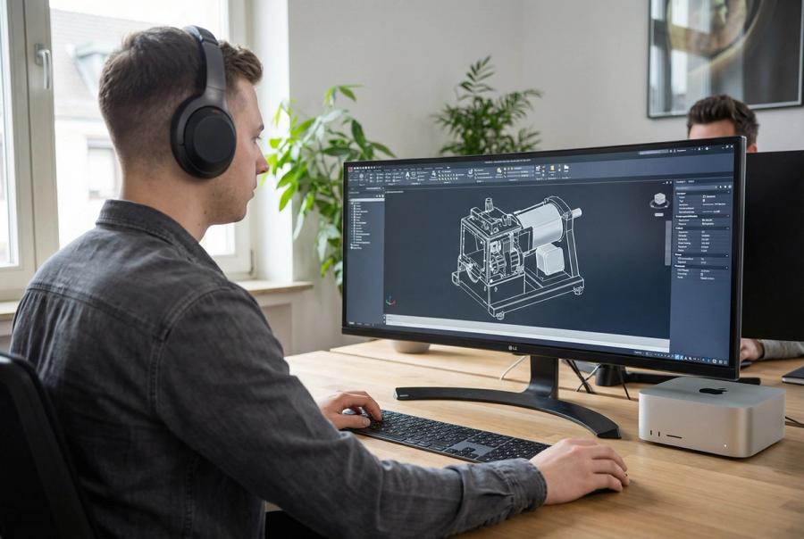 3D-Visualisierung eines technischen Produkts durch FIUMU