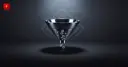 A glossy funnel filters out fading network nodes, symbolizing Aave's reserve deprecation