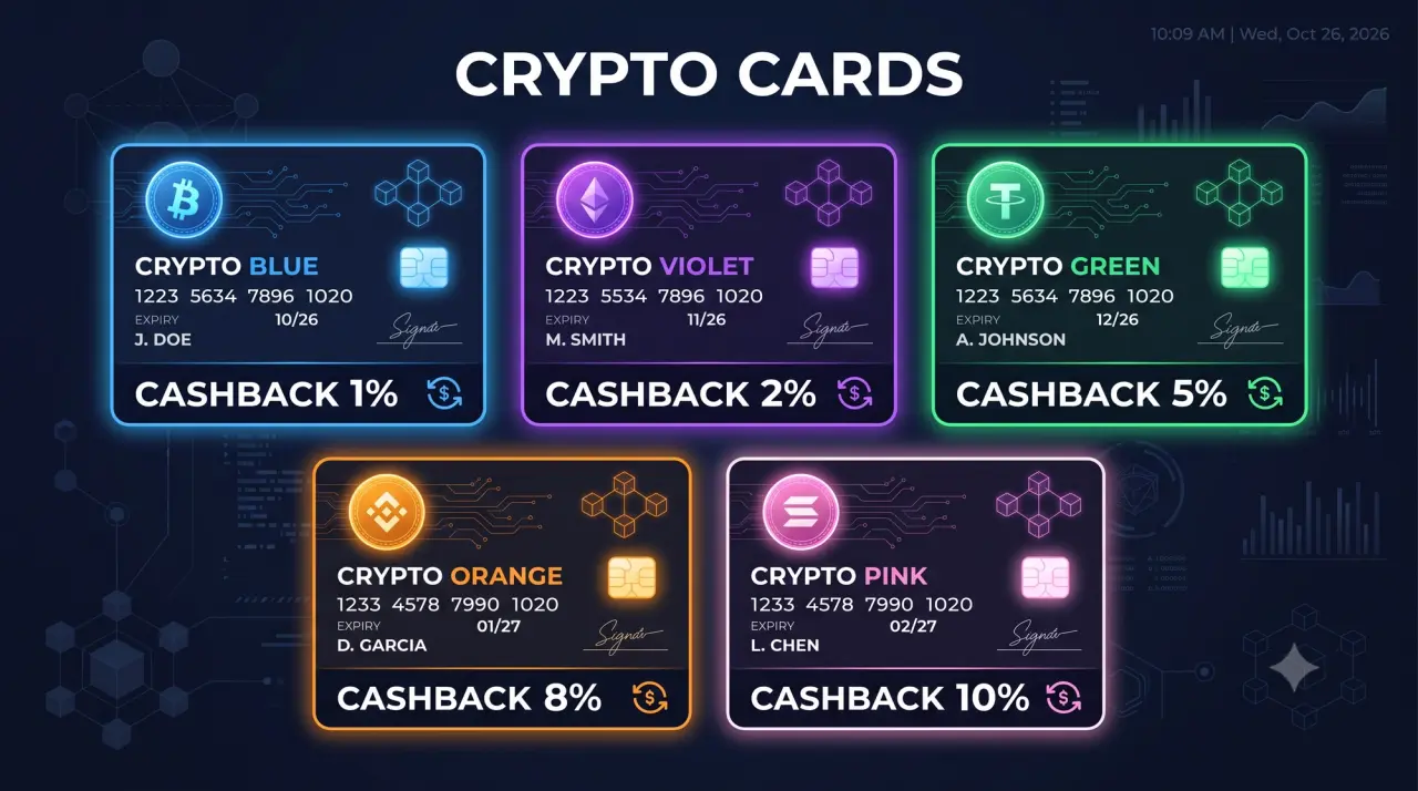 Crypto Cards in 2026: Comparing Five Leading Options — Cashback, Fees and Who Each Card Is For