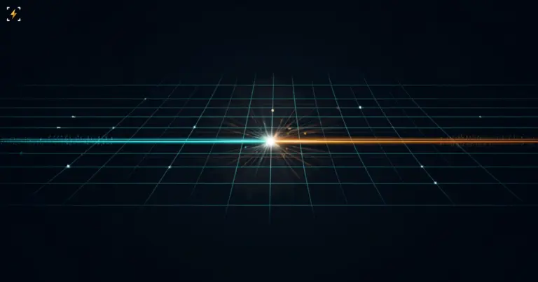 Two glowing routes, teal and orange, converging in a bright burst over a perspective city grid, symbolizing two robotaxi fleets expanding at once