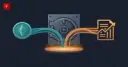 Crypto and tokenized stocks flow into one vault, symbolizing Bitget's unified collateral account