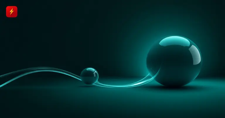 A small and large glowing liquidity sphere connected by a flowing stream, symbolizing on-chain options catching up to perpetuals