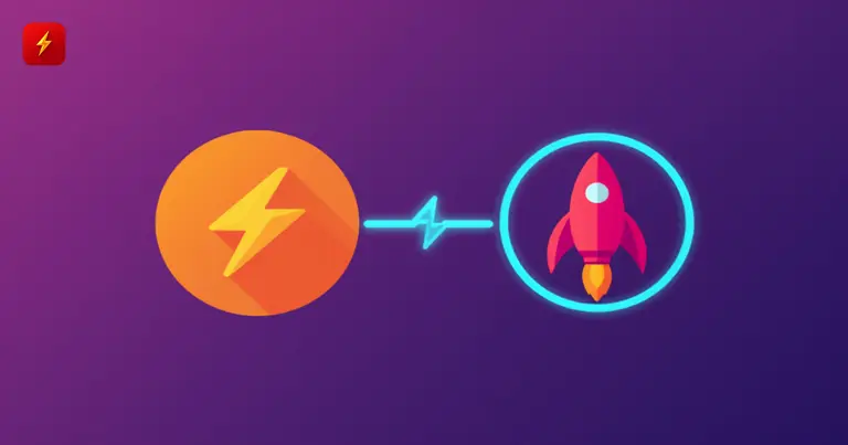 A lightning bolt icon next to a rocket, symbolizing the execution speed of the new Ondo Network
