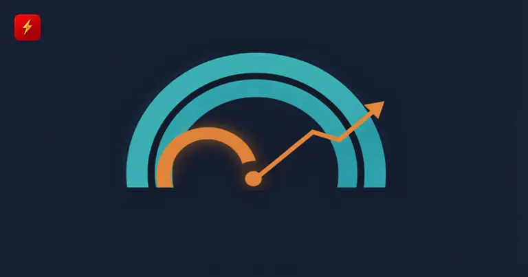 A large adoption arc and a small revenue arc symbolize the gap between AI usage and actual revenue impact