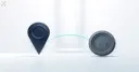 Matte map marker pin and an official seal linked by a teal arc, illustrating crypto regulation status by country