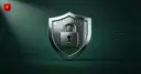 Glossy 3D shield with a padlock and circuit pattern on an emerald background — symbolizing Ethereum Foundation's security focus