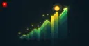 Rising green-and-gold chart with a glowing sun above it — cover for the bullish bitcoin rally news