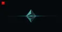 Glowing ETH symbol trapped between two horizontal barrier lines — cover for the Ethereum price consolidation news