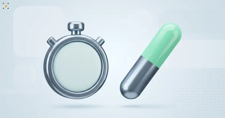 Steel stopwatch with a blank dial beside a mint relay baton