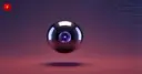 Glossy 3D sphere with a glowing violet core on a dark violet background — symbolizing a personal AI agent