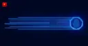 Glowing blue data lines converging into a fingerprint sealed inside a hexagonal badge, symbolizing an invisible digital watermark embedded in AI-generated text